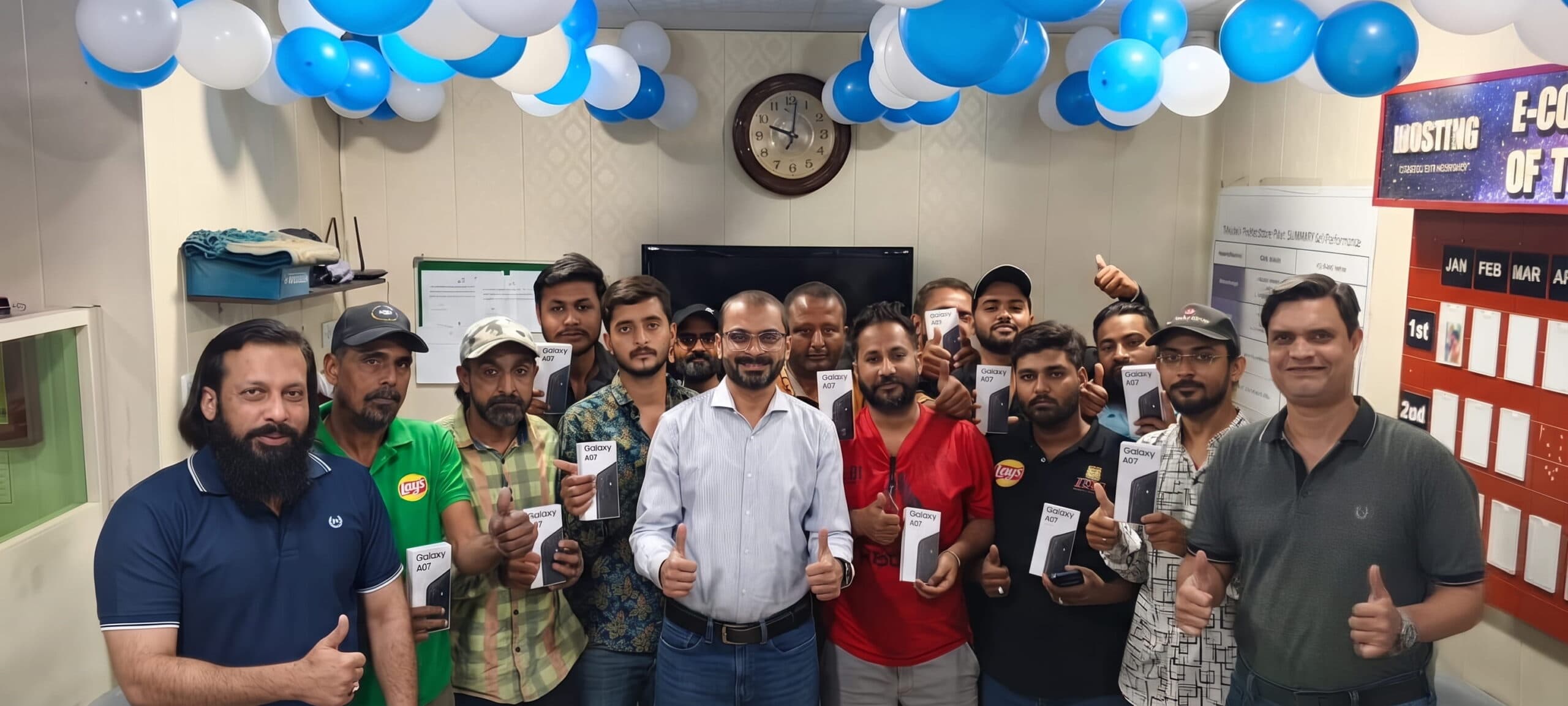 Cell Phone Distribution Ceremony for Order Bookers
